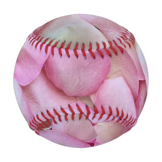 Pink Rose Petals Baseball (Front)