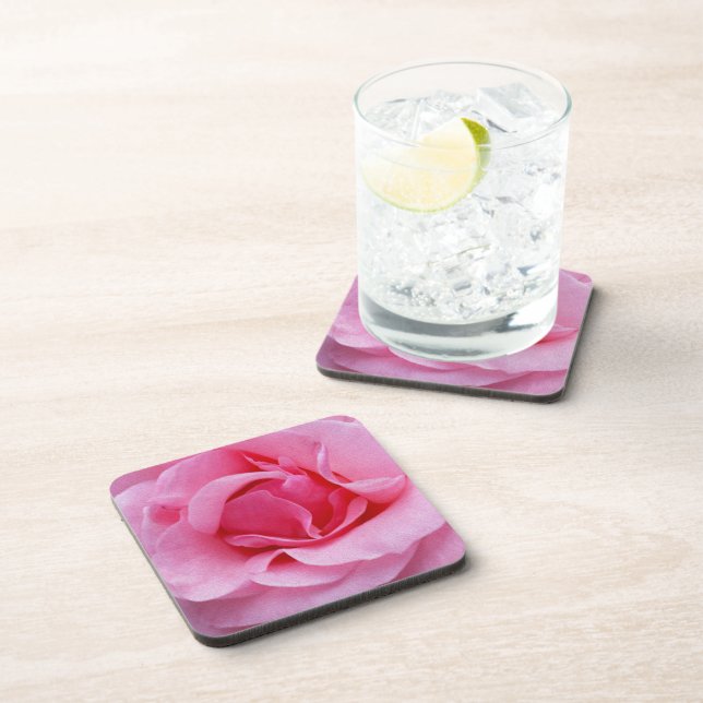 Pink rose petals coaster (Right Side)