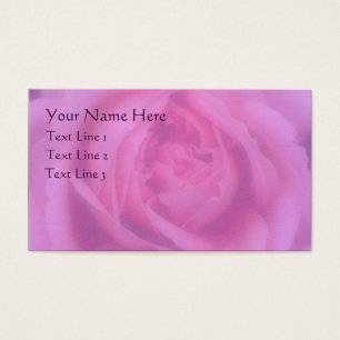 Pink Rose Petals Flower Business Card