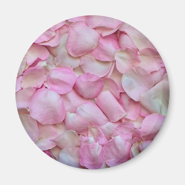 Pink Rose Petals Magnet (Front)