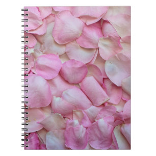 Pink Rose Petals Notebook