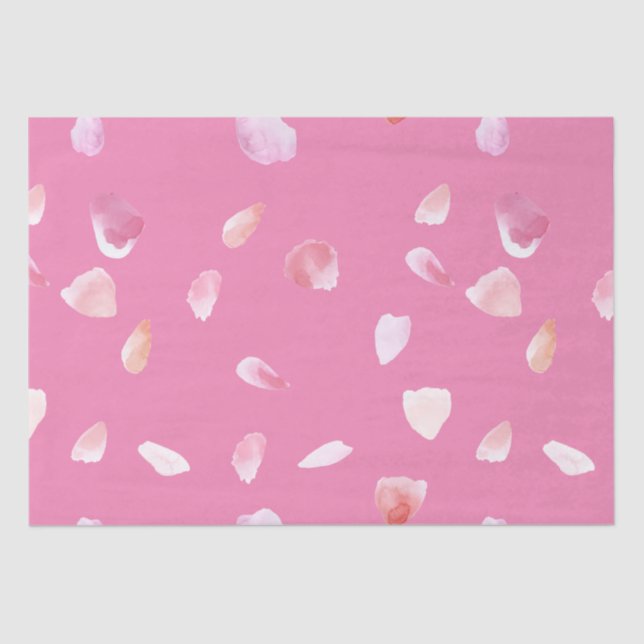 Pink Rose Petals Tissue Paper (Front)