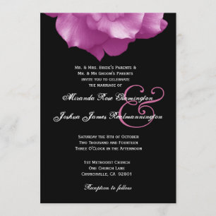 PINK Rose Petals Wedding Template F004
