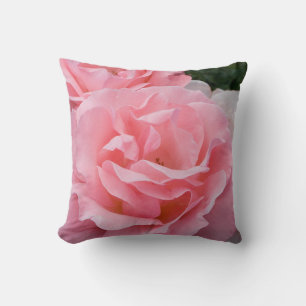 Pink Rose Photo Pillow Nature Lovers Gardeners