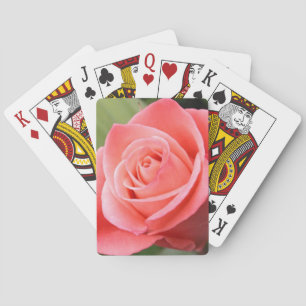 Pink Rose Playing Cards