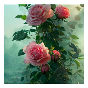 Pink Rose - Poster