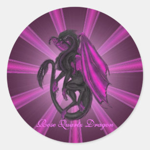 Pink Rose Quartz Dragon Stickers