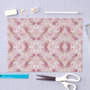 Pink Rose Quartz Marble Tissue Paper