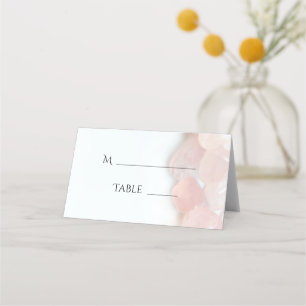 Pink Rose Quartz Wedding Place Card