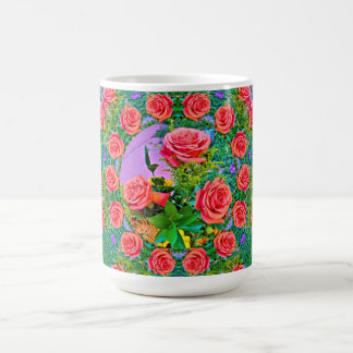 Pink Rose Rings Coffee Mug