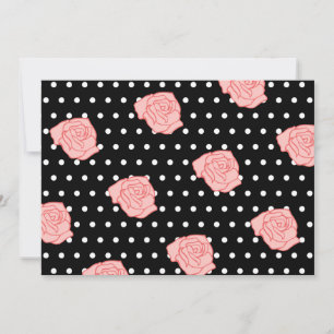 Pink Rose RSVP Card
