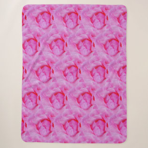 pink rose sherpa blanket