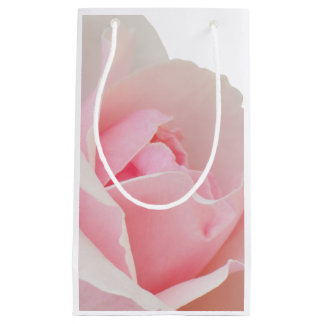 Pink rose small gift bag