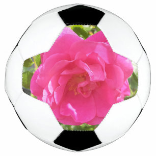 Pink Rose Soccer Ball