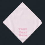 Pink Rose Soft Pale White Pastel Solid Colour Bandana<br><div class="desc">Pet Bandana printed with Pink Rose Soft Pale White Pastel Solid Colour background illustration and select products by TheFabricSeal print on demand shop at Zazzle.com #ZazzleMade https://www.zazzle.com/store/thefabricseal TheFabricSeal©️Original.  Pastel Pink Rose Colour is a soft, warm hue that blends the gentle blush of a blooming rose with the subtlety of a...</div>