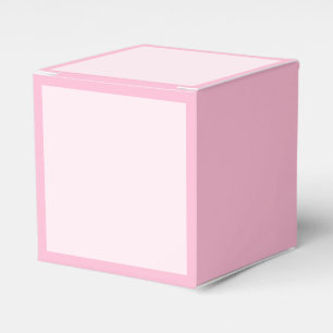 Pink Rose Soft Pale White Pastel Solid Colour Favor Box
