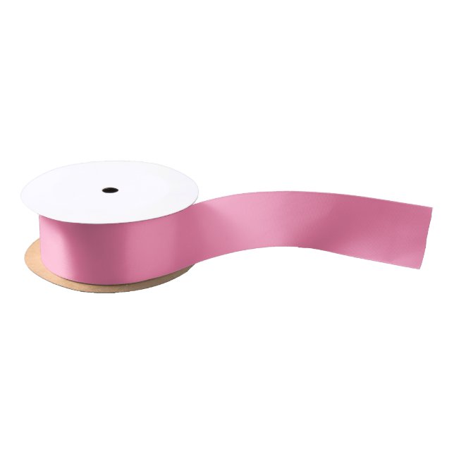 Pink Rose Soft Pale White Pastel Solid Colour Satin Ribbon (Spool)