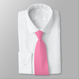 Pink Rose Soft Pale White Pastel Solid Colour Tie
