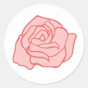 Pink Rose Stickers
