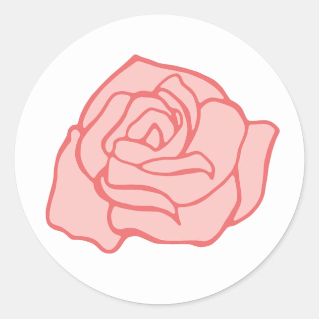 Pink Rose Stickers (Front)