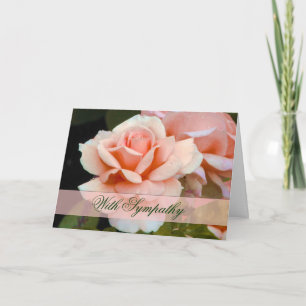 Pink Rose Sympathy Card