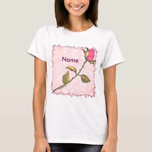 Pink Rose t-shirt (Front)