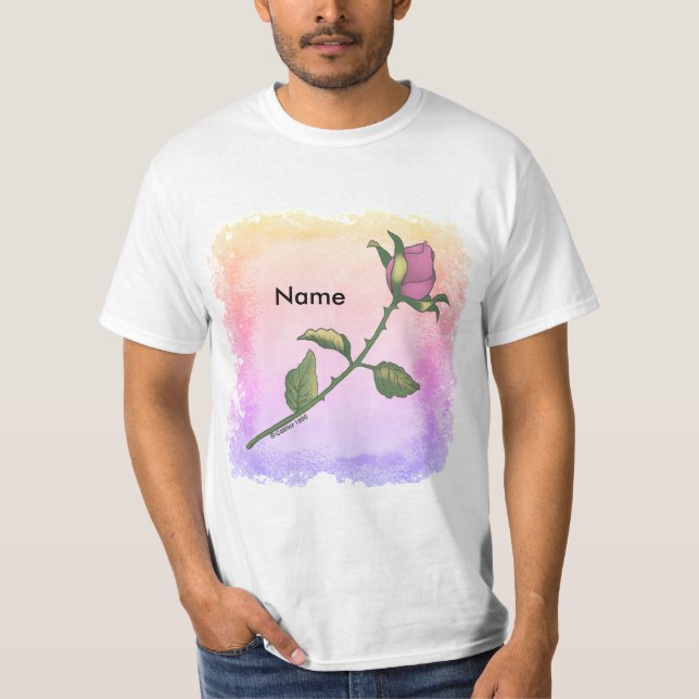 Pink Rose  t-shirt (Front)