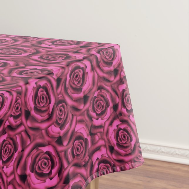 Pink rose tablecloth (In Situ)