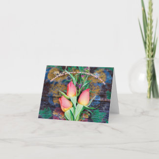 Pink Rose Trio, thank you so much - Note Card