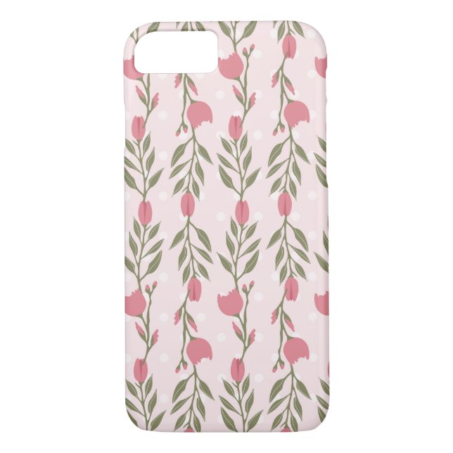Pink Rose Vine Case-Mate iPhone Case (Back)