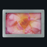 Pink Rose w/ Dew Drops Black Background Belt Buckle<br><div class="desc">Pink Rose with raindrops Black Background Bring the beauty of nature to any special occasions with this popular Pink Rose, Perfect for weddings engagements, bridal parties, birthdays, anniversaries, garden parties Add text on Products. Everything is fully customizable. To add/change the text, including changes to the font, font colour, font size,...</div>