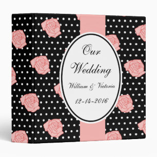 Pink Rose Wedding Scrapbook Binder