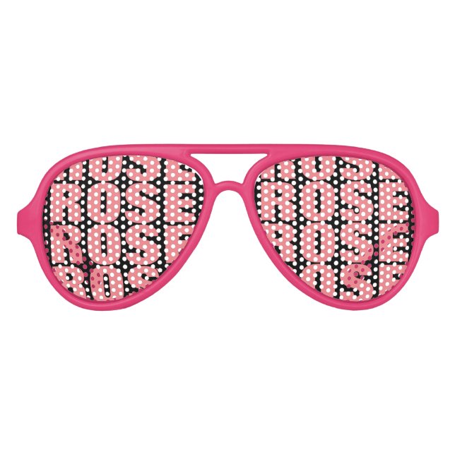 Pink rosé wine obsession party shades sunglasses (Front)