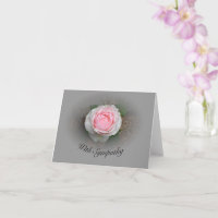 Pink Rose With Grey Vignette