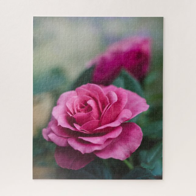 Pink Rose with Roses Jigsaw Puzzle (Vertical)