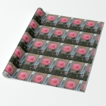 Pink Rose Wrapping Paper by HAS Jewels