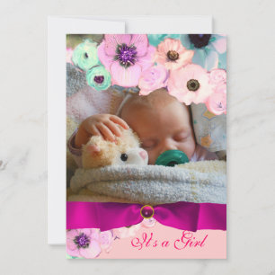 PINK ROSES  AND BLUE BOW PHOTO TEMPLATE MONOGRAM