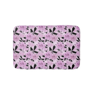 Pink roses Bath Mat