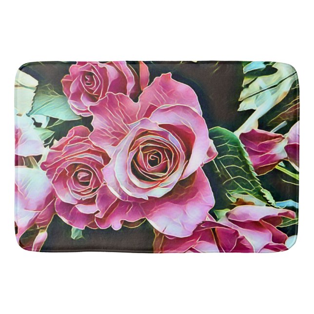 PINK ROSES BATH MAT (Front)