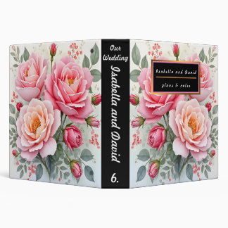 Pink Roses Beautiful Luxury Popular Collection Binder