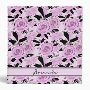 Pink roses Binder