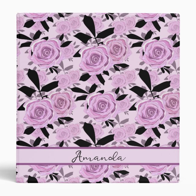  Pink roses   Binder (Front)