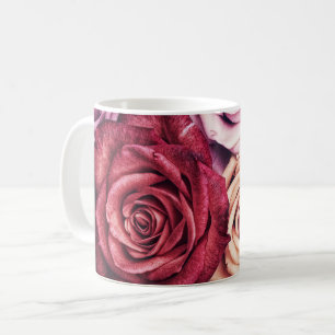 Pink Roses Bouquet Photo Coffee Mug