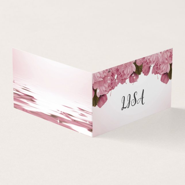 PINK ROSES BUSINESS CARDS (Outside)