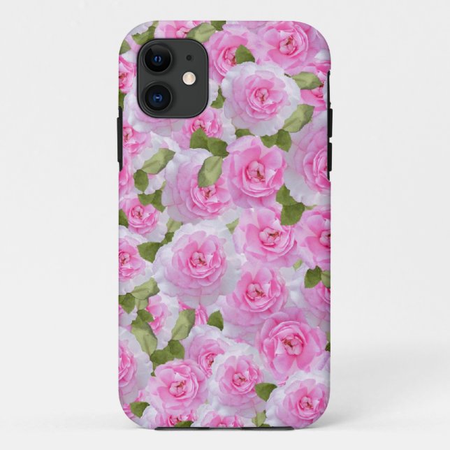 Pink Roses Case-Mate iPhone Case (Back)