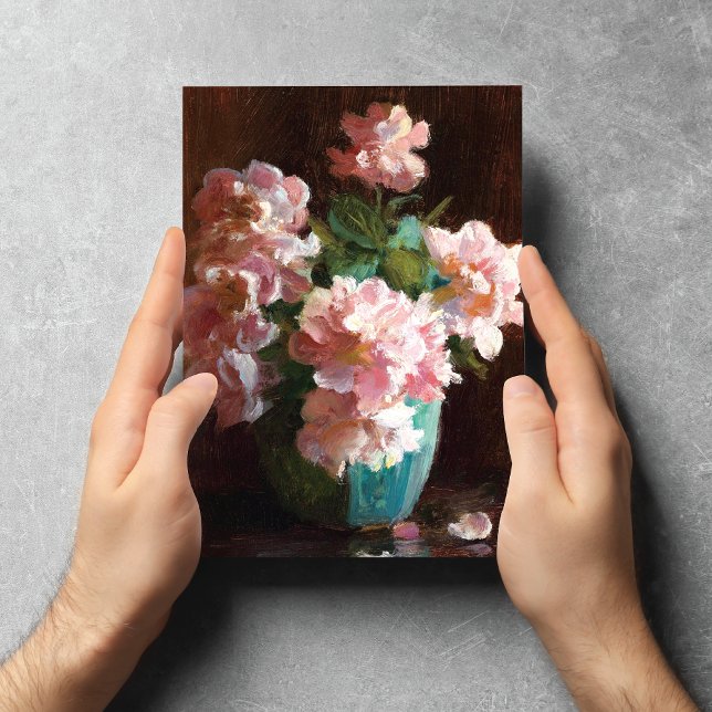 Pink Roses Charles Courtney Curran Postcard (Creator Uploaded)