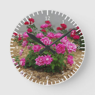 Pink Roses clock