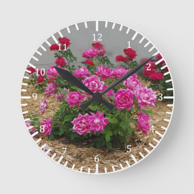 Pink Roses clock (Front)