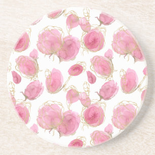 Pink roses coaster
