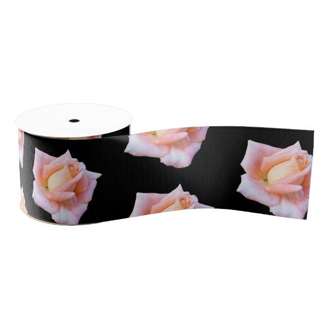 Pink Roses Custom Grosgrain Ribbon (Spool)